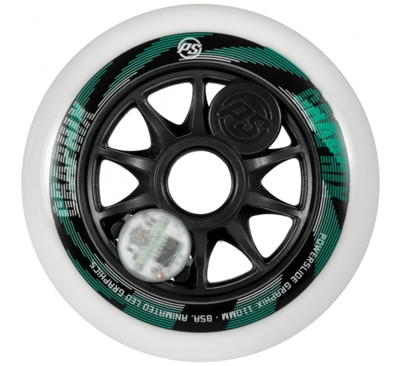 Powerslide Graphix 110mm white left